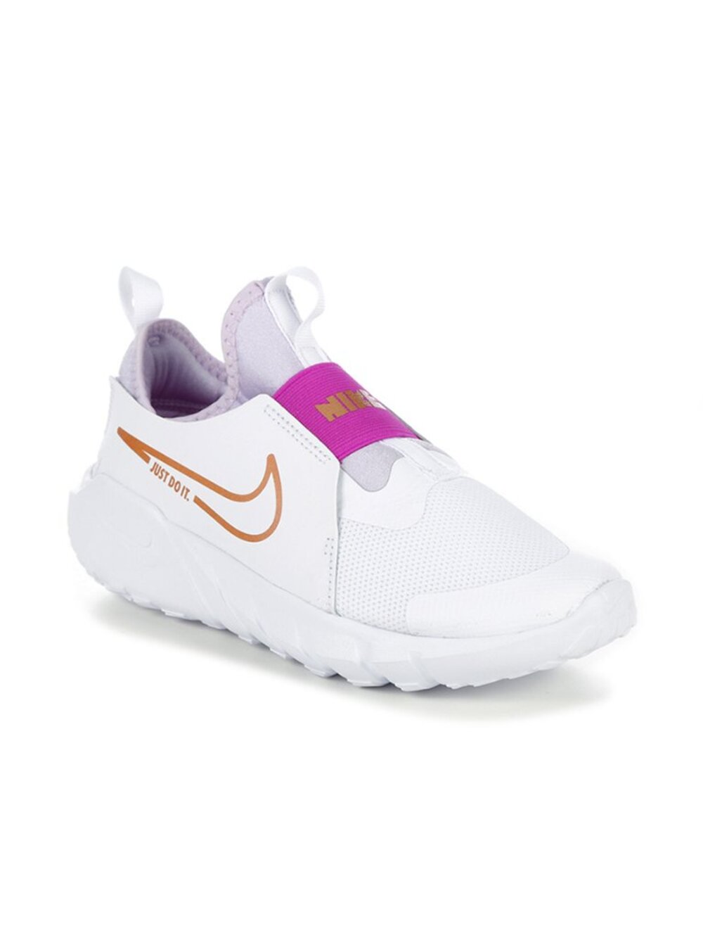2/$40 💥🆕 Nike Flex Runner 2 White Violet Frost Slip-on Shoe | Size 6C | 7332 - Picture 2 of 6